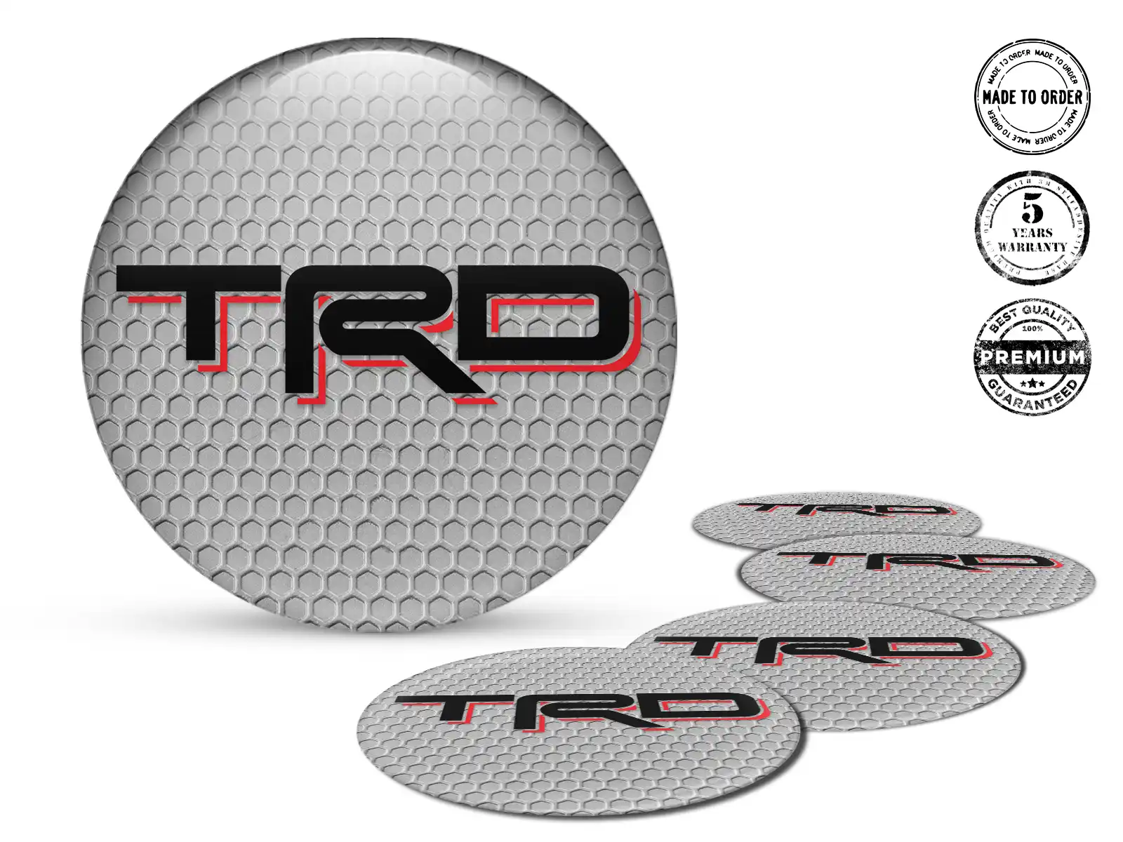 Toyota TRD Raddekal Ausgabe Rennsport-Silikon-Aufkleber